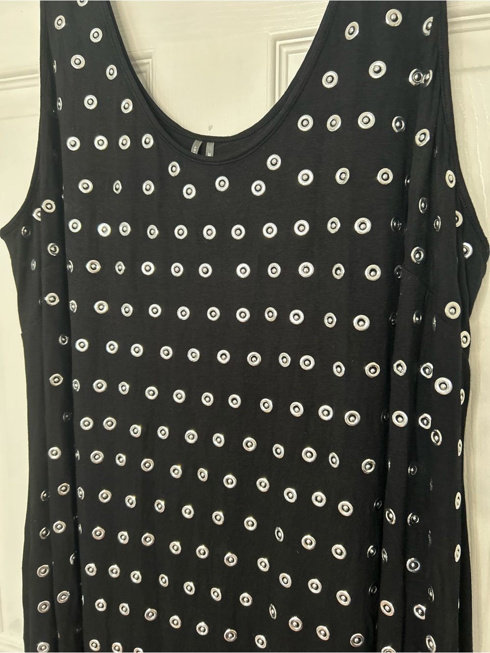 Anthropologie Sleeveless Metallic Knit Slim Midi Dress - Picture 7 of 16